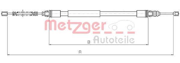 METZGER Kézifék bowden 10.4712_METZ