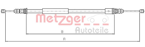 METZGER Kézifék bowden 10.4713_METZ