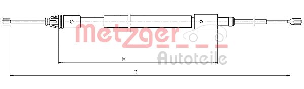 METZGER Kézifék bowden 10.4714_METZ