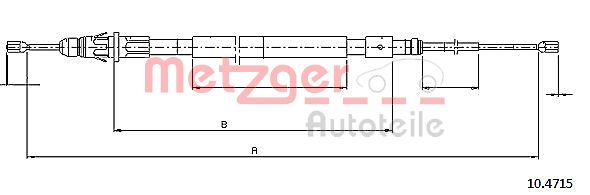 METZGER Kézifék bowden 10.4715_METZ