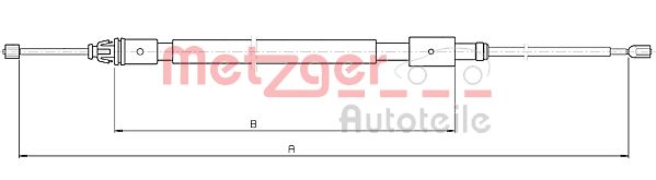 METZGER Kézifék bowden 10.4716_METZ