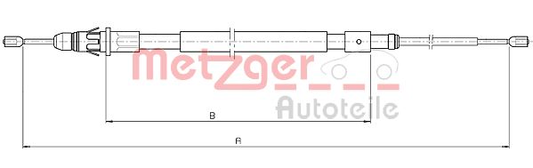 METZGER Kézifék bowden 10.4717_METZ