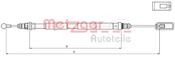 METZGER Kézifék bowden 10.4721_METZ