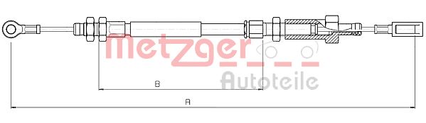 METZGER Kézifék bowden 10.4723_METZ