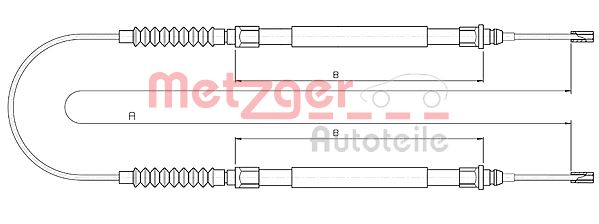 METZGER Kézifék bowden 10.4724_METZ