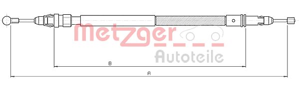 METZGER Kézifék bowden 10.4738_METZ