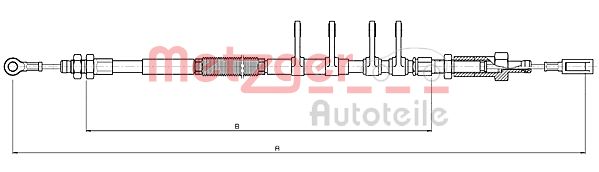 METZGER Kézifék bowden 10.4742_METZ