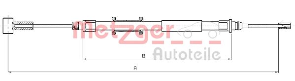 METZGER Kézifék bowden 10.4745_METZ