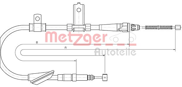 METZGER Kézifék bowden 10.5157_METZ