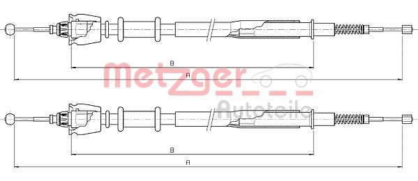 METZGER Kézifék bowden 10.5235_METZ