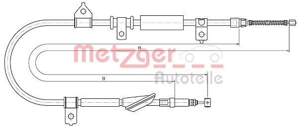 METZGER Kézifék bowden 10.5237_METZ