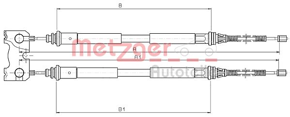 METZGER Kézifék bowden 10.5355_METZ