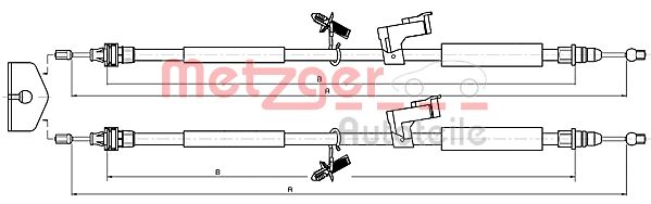 METZGER Kézifék bowden 10.5368_METZ