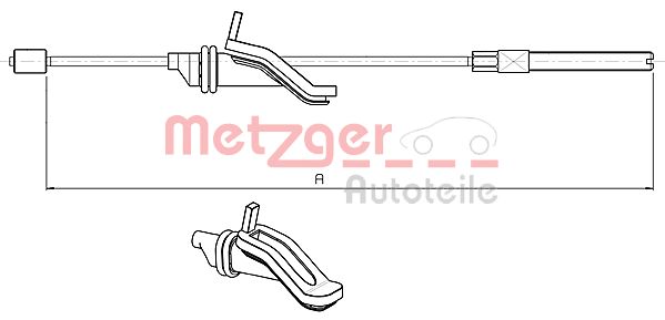 METZGER Kézifék bowden 10.5369_METZ