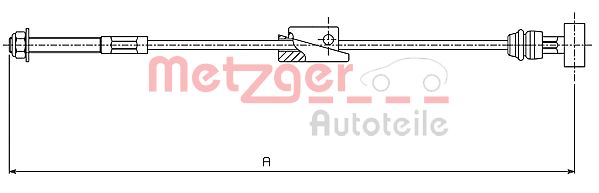 METZGER Kézifék bowden 10.5415_METZ