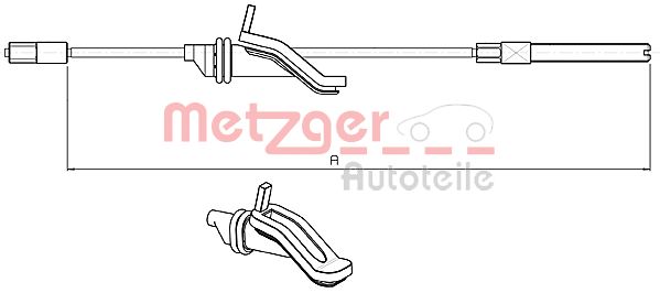 METZGER Kézifék bowden 10.5451_METZ