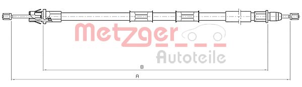 METZGER Kézifék bowden 10.5971_METZ