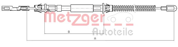 METZGER Kézifék bowden 10.5972_METZ