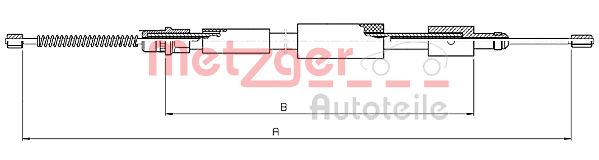 METZGER Kézifék bowden 10.6027_METZ