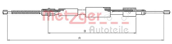 METZGER Kézifék bowden 10.6028_METZ