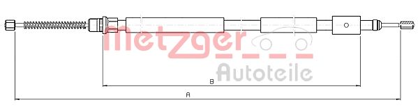 METZGER Kézifék bowden 10.6031_METZ