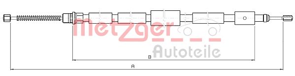 METZGER Kézifék bowden 10.6032_METZ