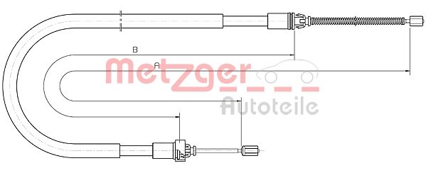 METZGER Kézifék bowden 10.6033_METZ