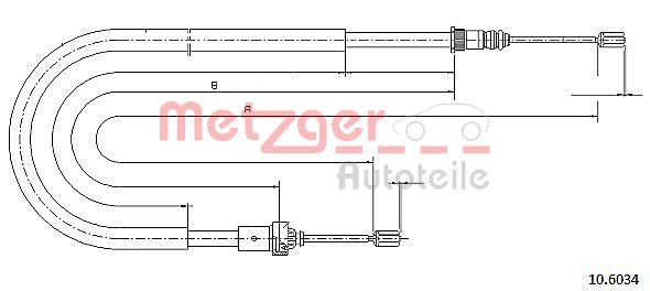 METZGER Kézifék bowden 10.6034_METZ