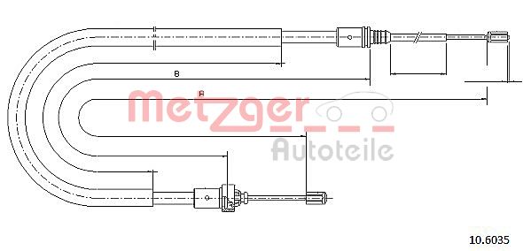 METZGER Kézifék bowden 10.6035_METZ