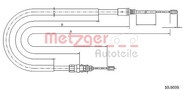 METZGER Kézifék bowden 10.6036_METZ