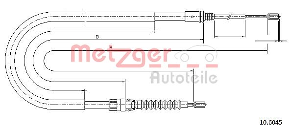 METZGER Kézifék bowden 10.6045_METZ