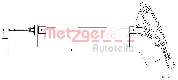 METZGER Kézifék bowden 10.6211_METZ