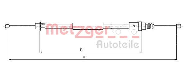 METZGER Kézifék bowden 10.6215_METZ