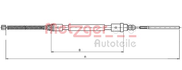 METZGER Kézifék bowden 10.6220_METZ