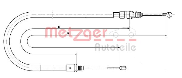 METZGER Kézifék bowden 10.6224_METZ