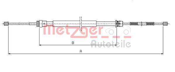 METZGER Kézifék bowden 10.6541_METZ