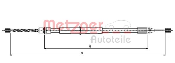 METZGER Kézifék bowden 10.6543_METZ