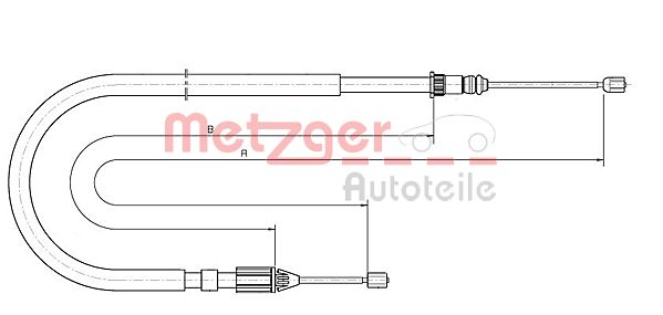 METZGER Kézifék bowden 10.6684_METZ