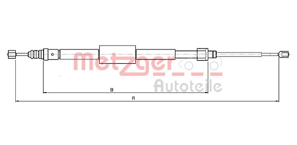 METZGER Kézifék bowden 10.6689_METZ