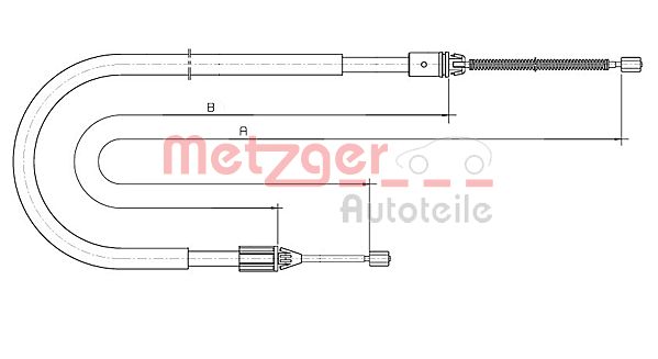 METZGER Kézifék bowden 10.6691_METZ