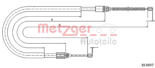 METZGER Kézifék bowden 10.6697_METZ