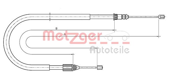 METZGER Kézifék bowden 10.6698_METZ