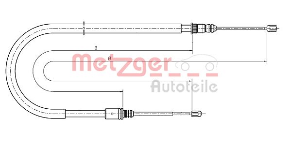 METZGER Kézifék bowden 10.6791_METZ