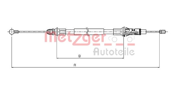 METZGER Kézifék bowden 10.6854_METZ