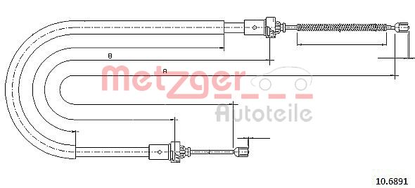 METZGER Kézifék bowden 10.6891_METZ