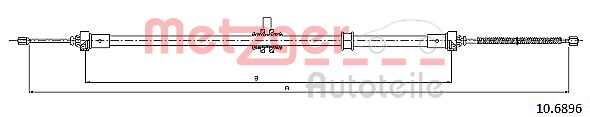 METZGER Kézifék bowden 10.6896_METZ