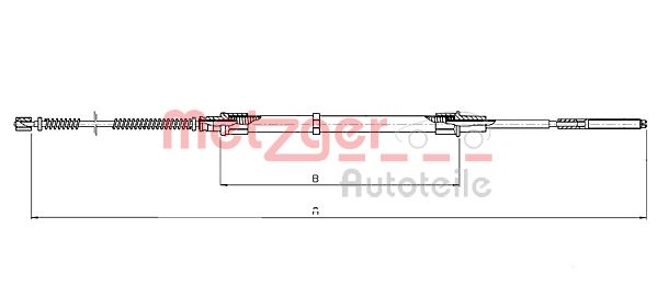 METZGER Kézifék bowden 10.7131_METZ