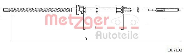 METZGER Kézifék bowden 10.7132_METZ