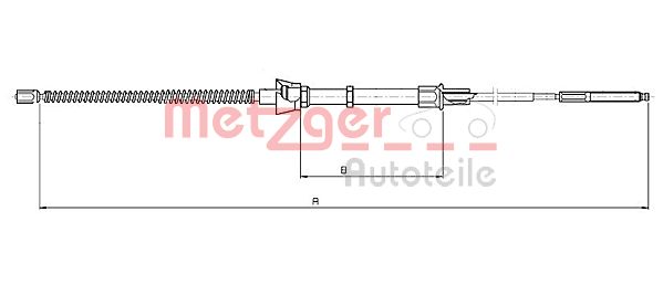 METZGER Kézifék bowden 10.7134_METZ