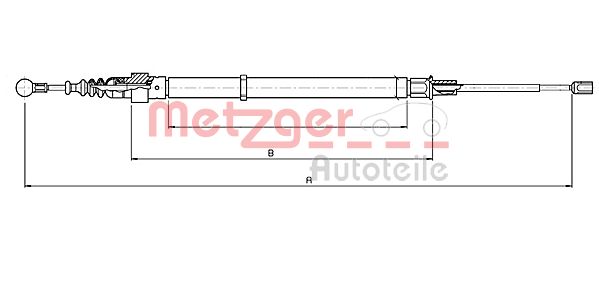 METZGER Kézifék bowden 10.7139_METZ